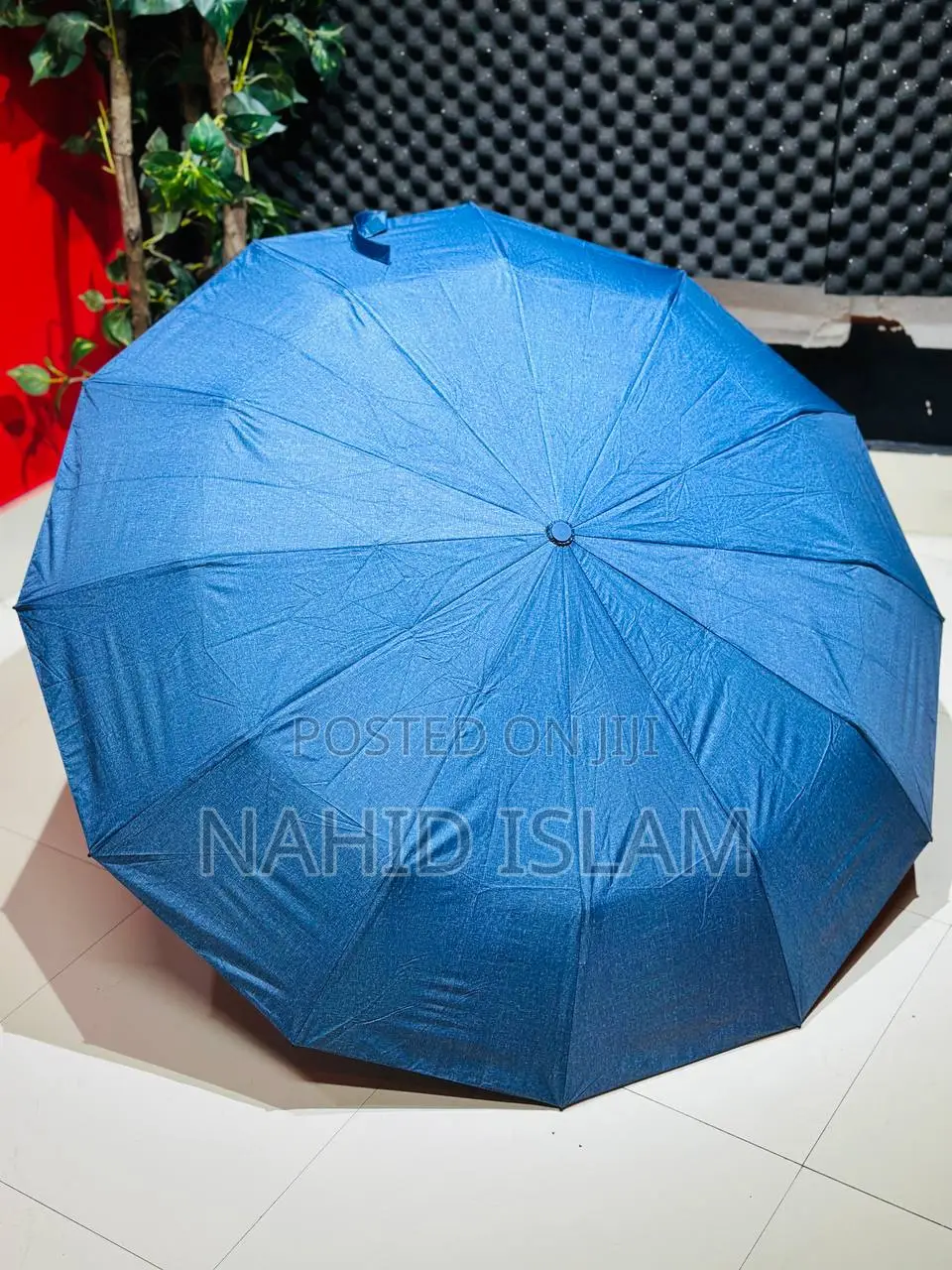 12-Ribs Automatic Umbrella With Flash Light