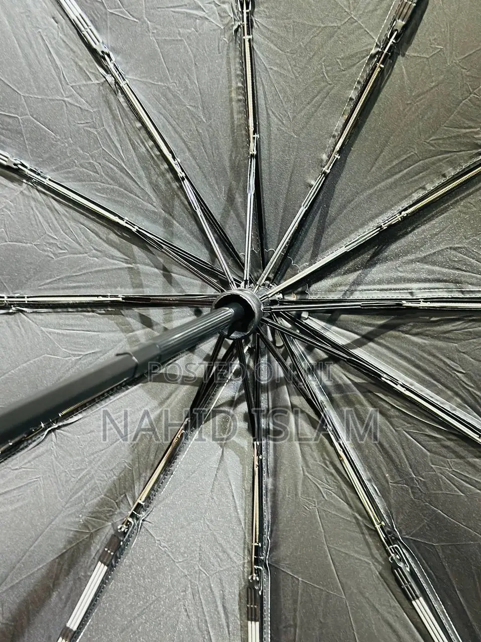 12-Ribs Automatic Umbrella With Flash Light