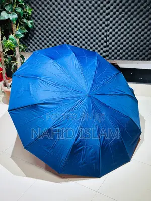 Premium 12-Ribs Automatic Dual Umbrella With Fiber Handle