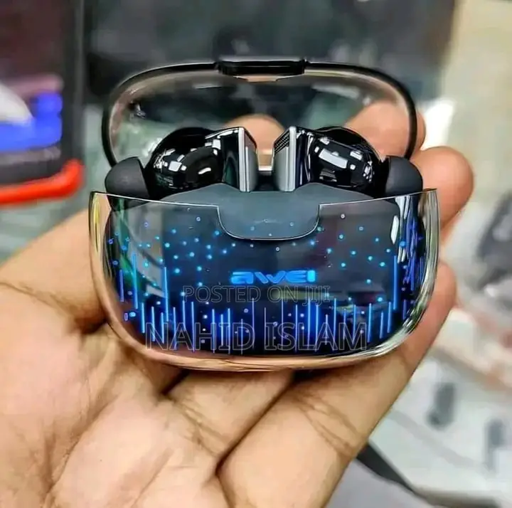 Awei TWS Wireless Earbuds Colorful Light Headphones