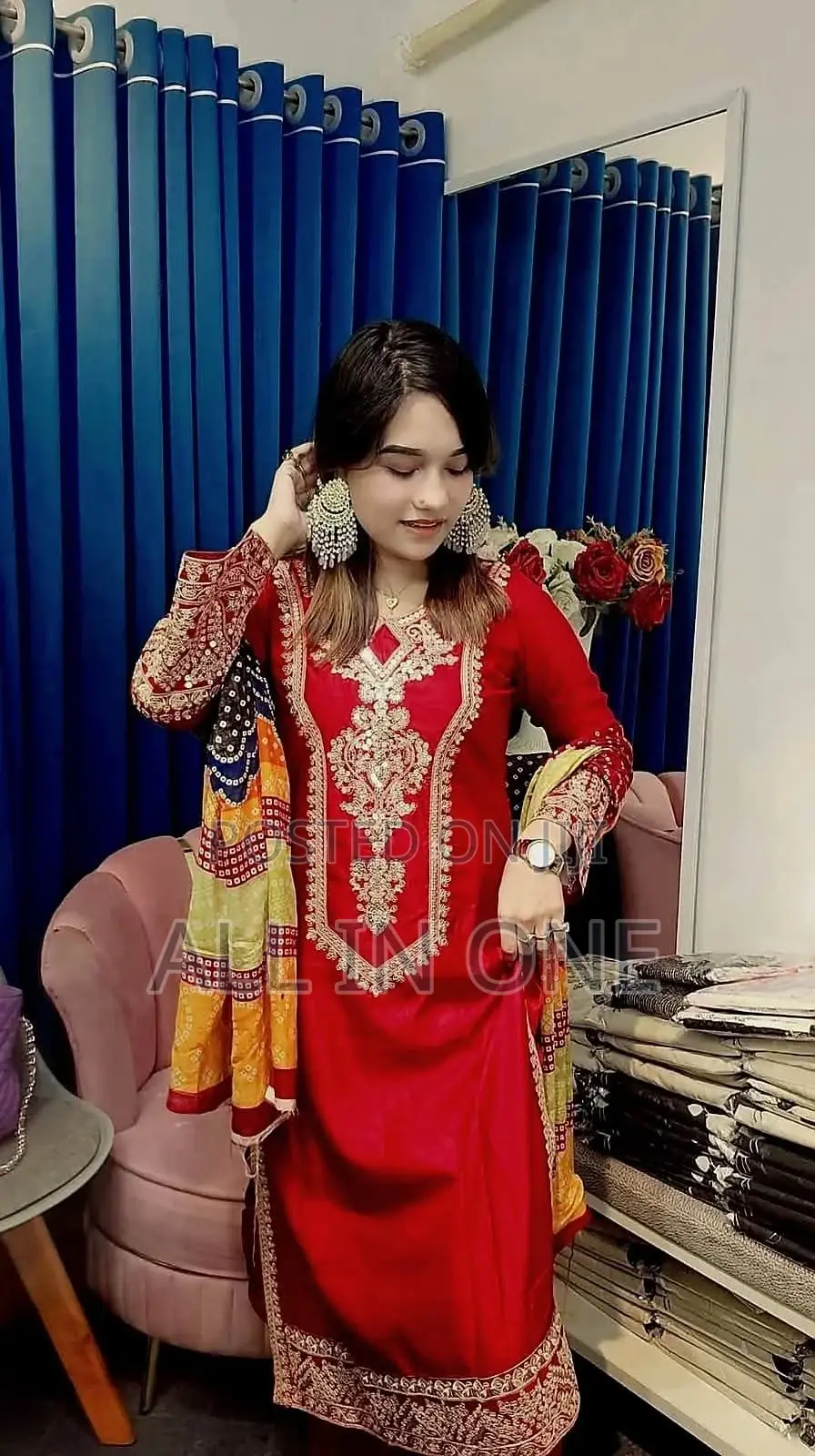 All Body Embroidery Work Sequins Chumki New Updete