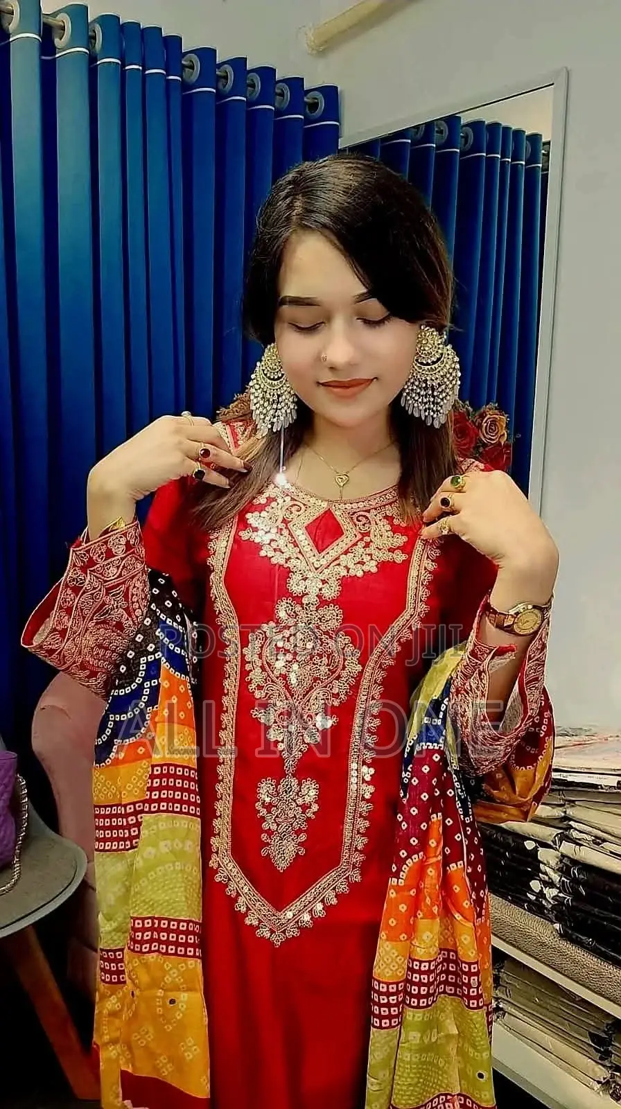 All Body Embroidery Work Sequins Chumki New Updete