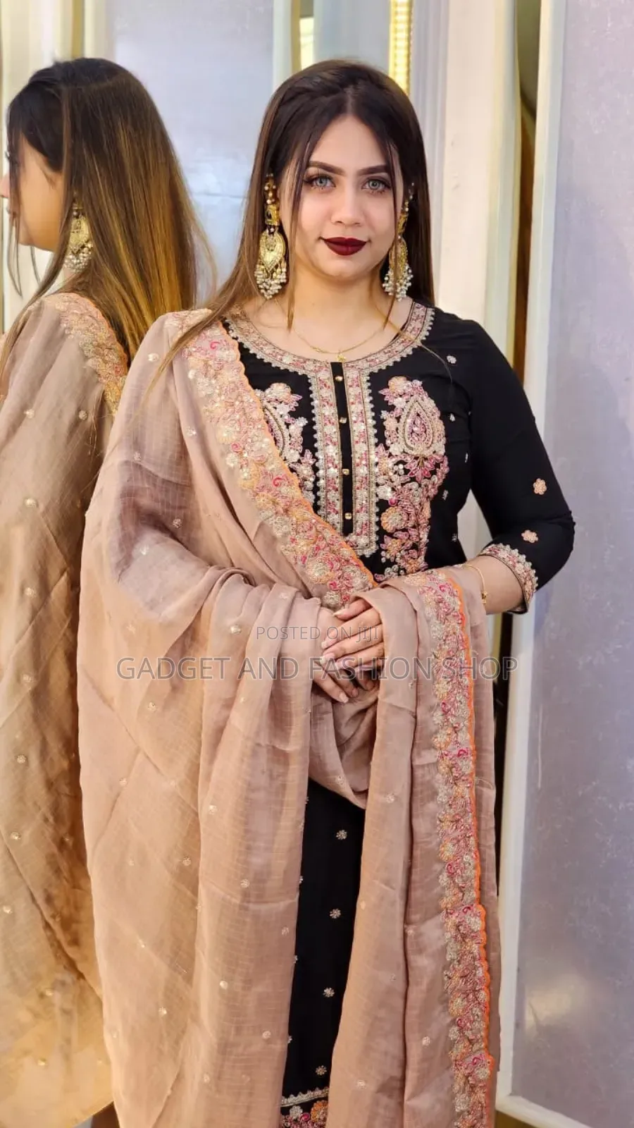 New Design Premium Lilen Embroidery Work Three Piece