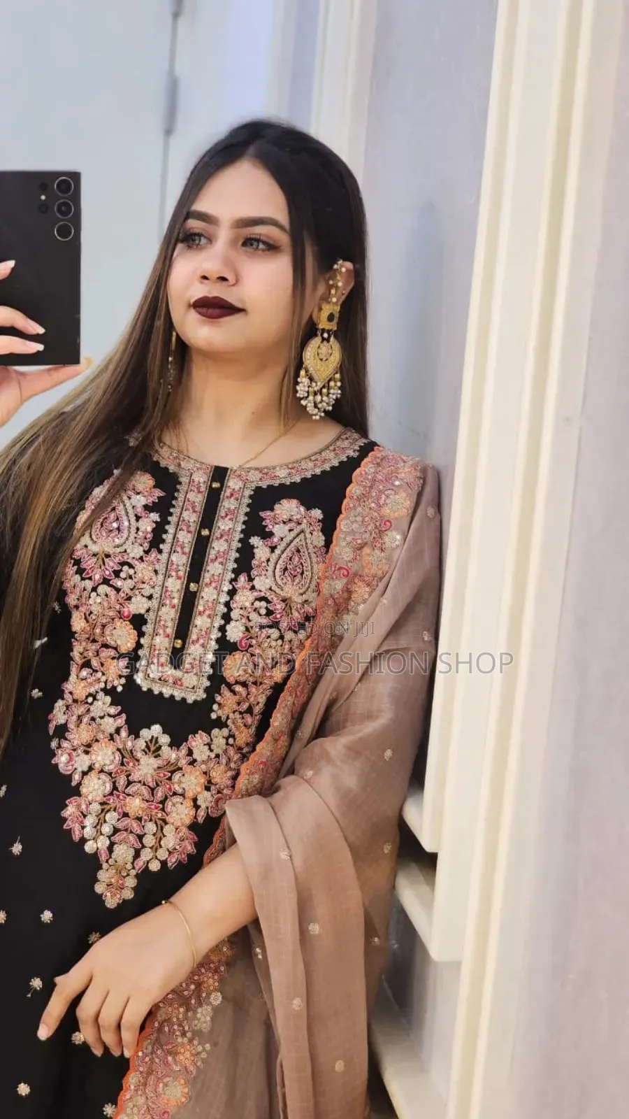 New Design Premium Lilen Embroidery Work Three Piece