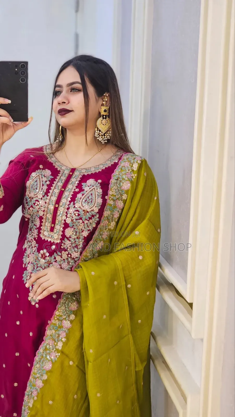 New Design Premium Lilen Embroidery Work Three Piece