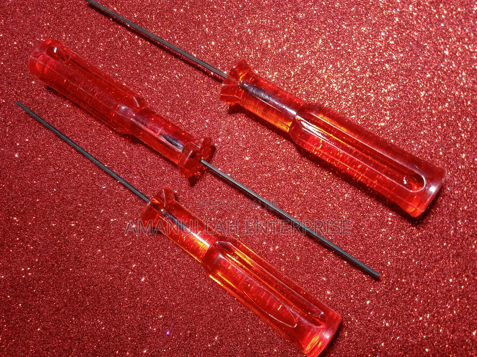 1.5mm Hexagonal Screwdrivers, Also Known as Allen Keys.