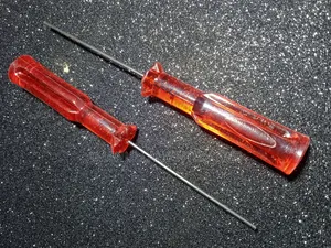 1.5mm Hexagonal Screwdrivers, Also Known as Allen Keys.