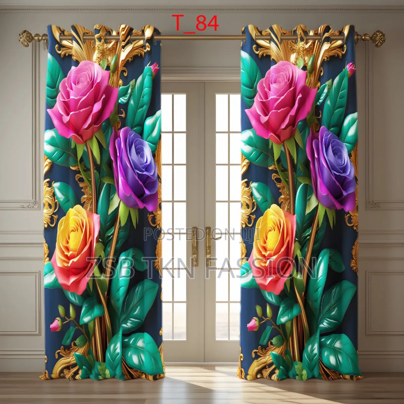 3d Print Premium Curtains (2 Piece) High Quality