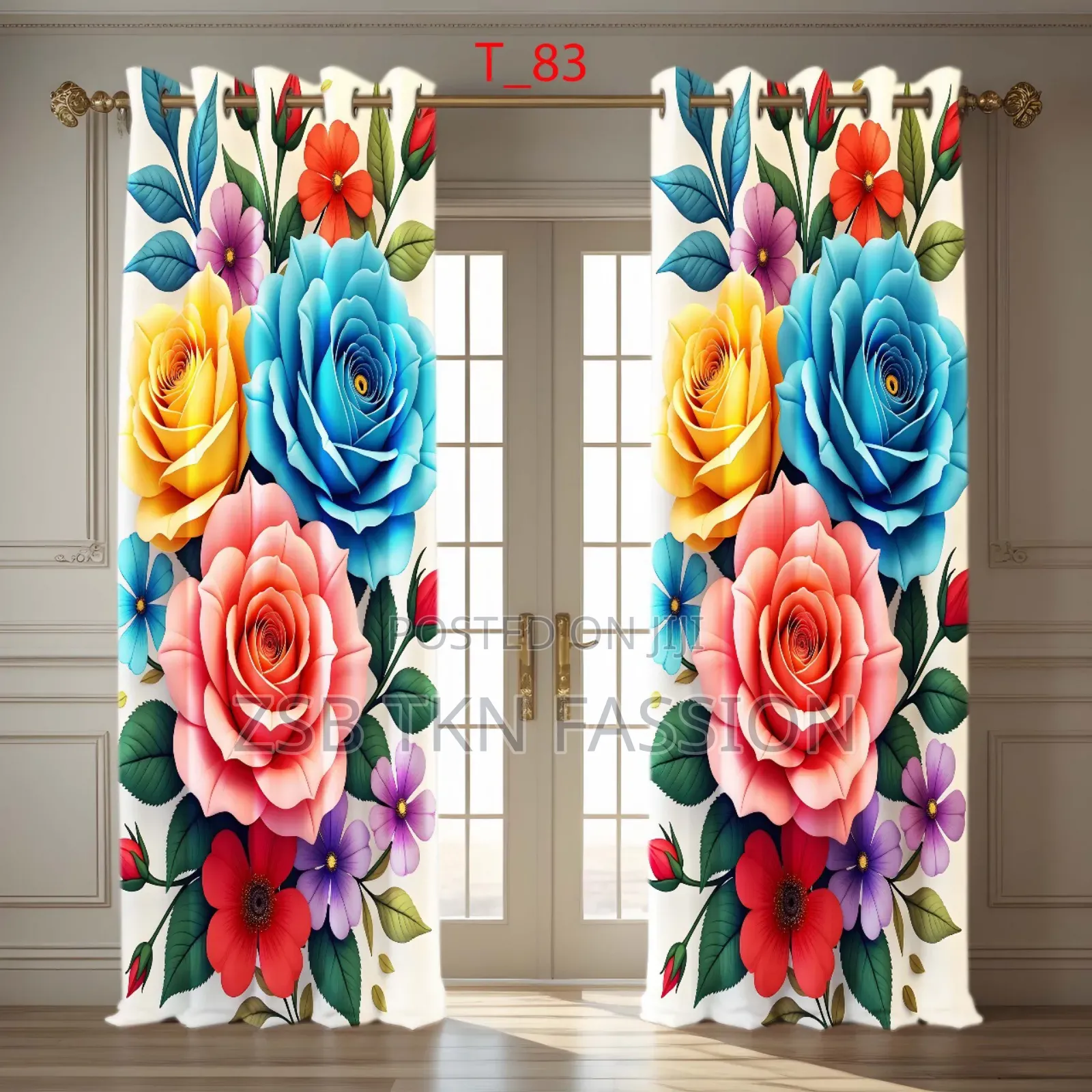 3d Print Premium Curtains (2 Piece) High Quality