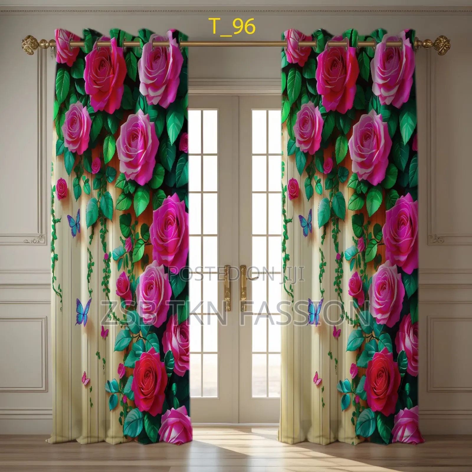 3d Print Premium Curtains (2 Piece) High Quality