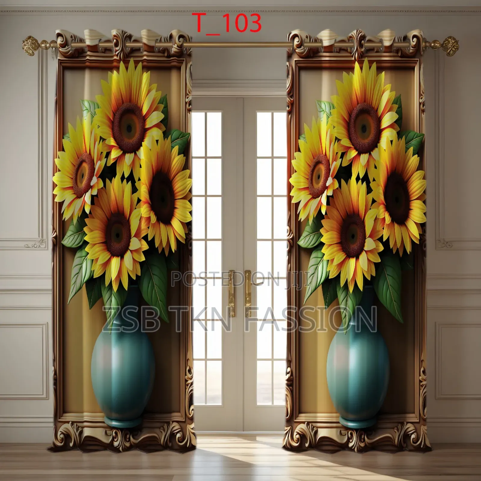 3d Print Premium Curtains (2 Piece) High Quality