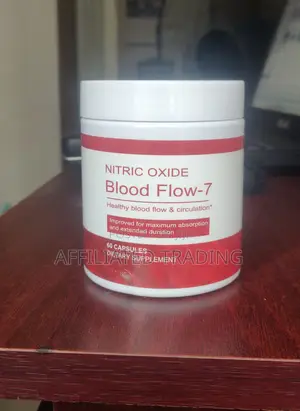 Photo - Nitric Oxide Blood Flow 7 - 60 Capsules - Made In Usa