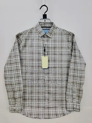 Pure Cotton Full Sleeve Check Print Shirt for Men's