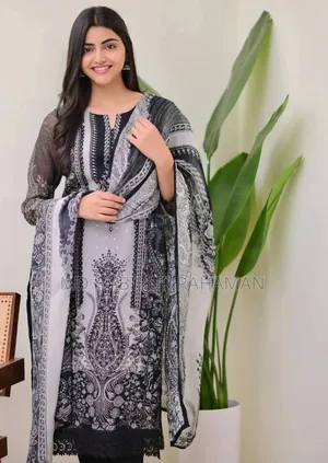 Digital Print Three Piece Dubai Churi