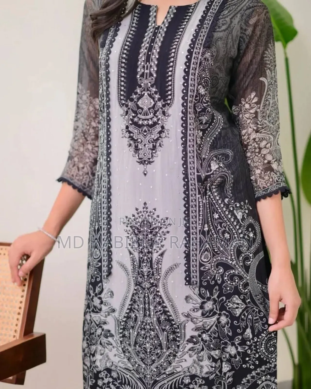 Digital Print Three Piece Dubai Churi