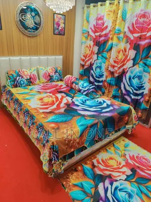 Photo - Primium 3d Bedsheet Four Piece Set