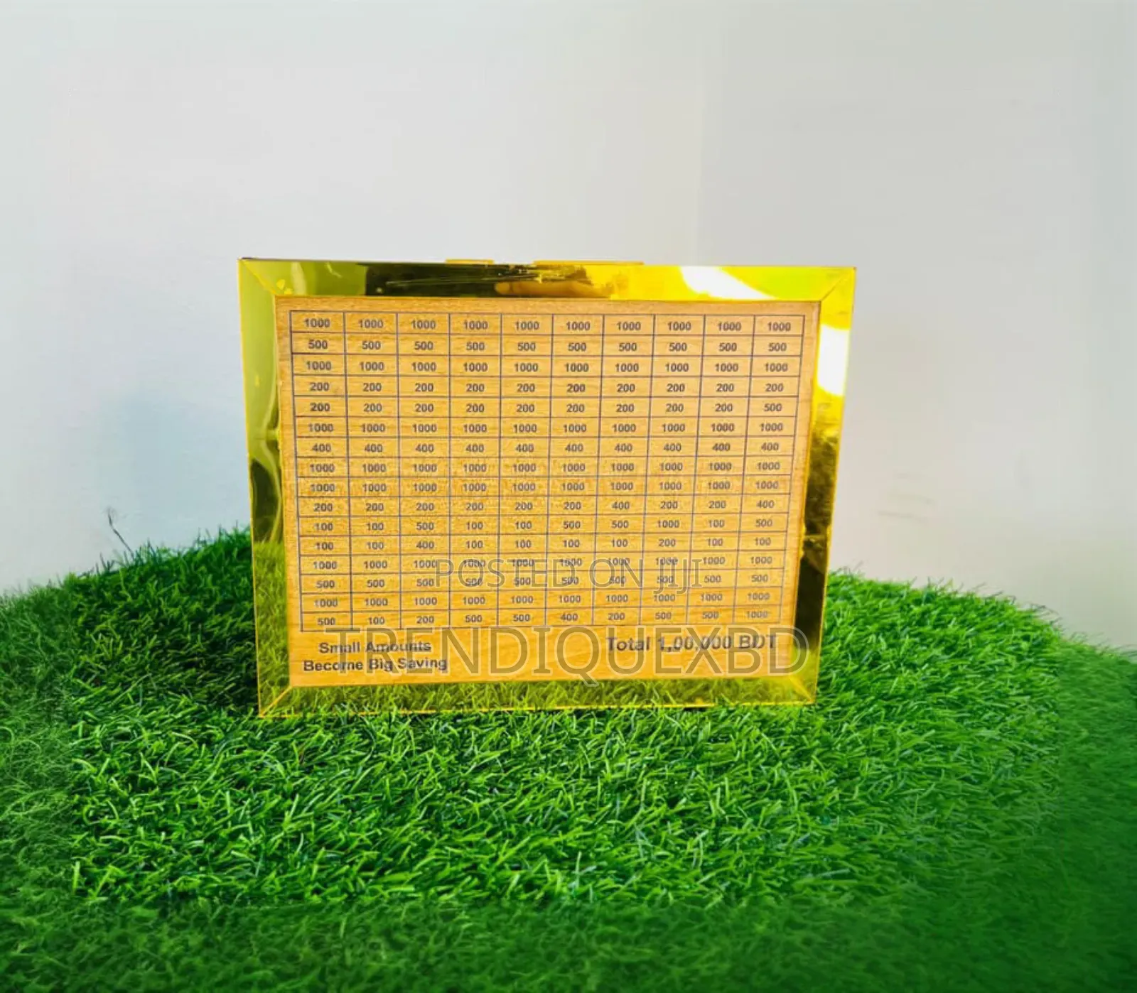 Rich Box Golden – Modern Money Saving Box for Kids Adults