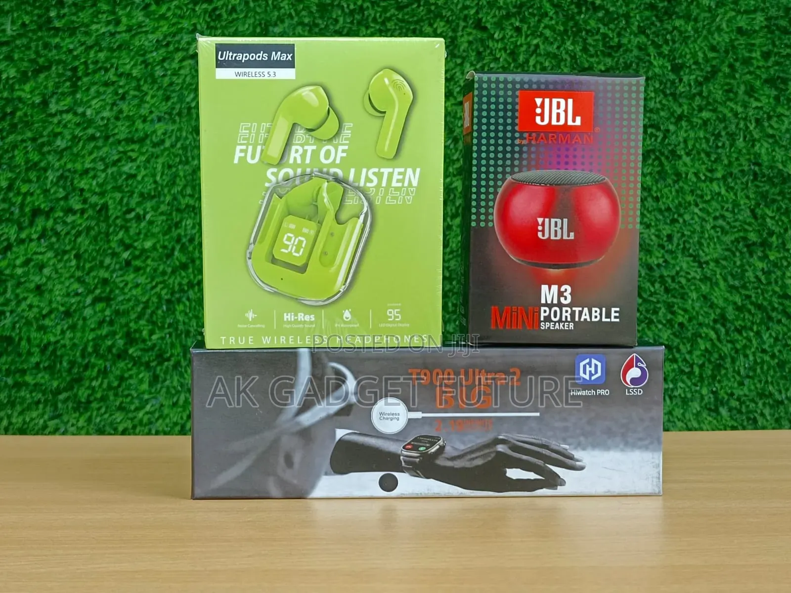 3 Combo T900 Ultra 2nd Verson, With JBL M3, With Ultrapods