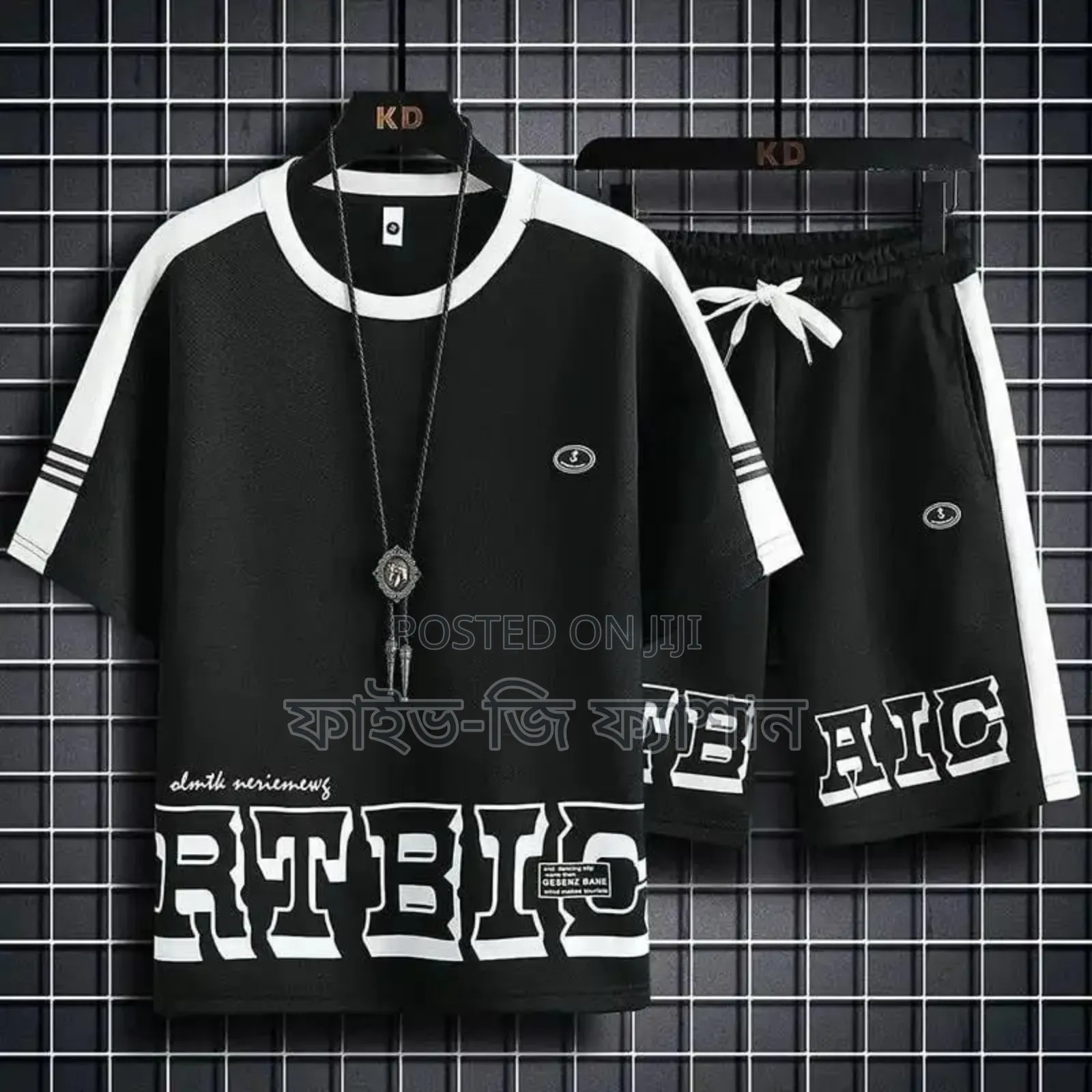 T-Shirt and 3 Quarter Pants for Man