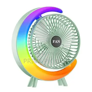 Photo - Rechargeable Colorful Desktop Fan