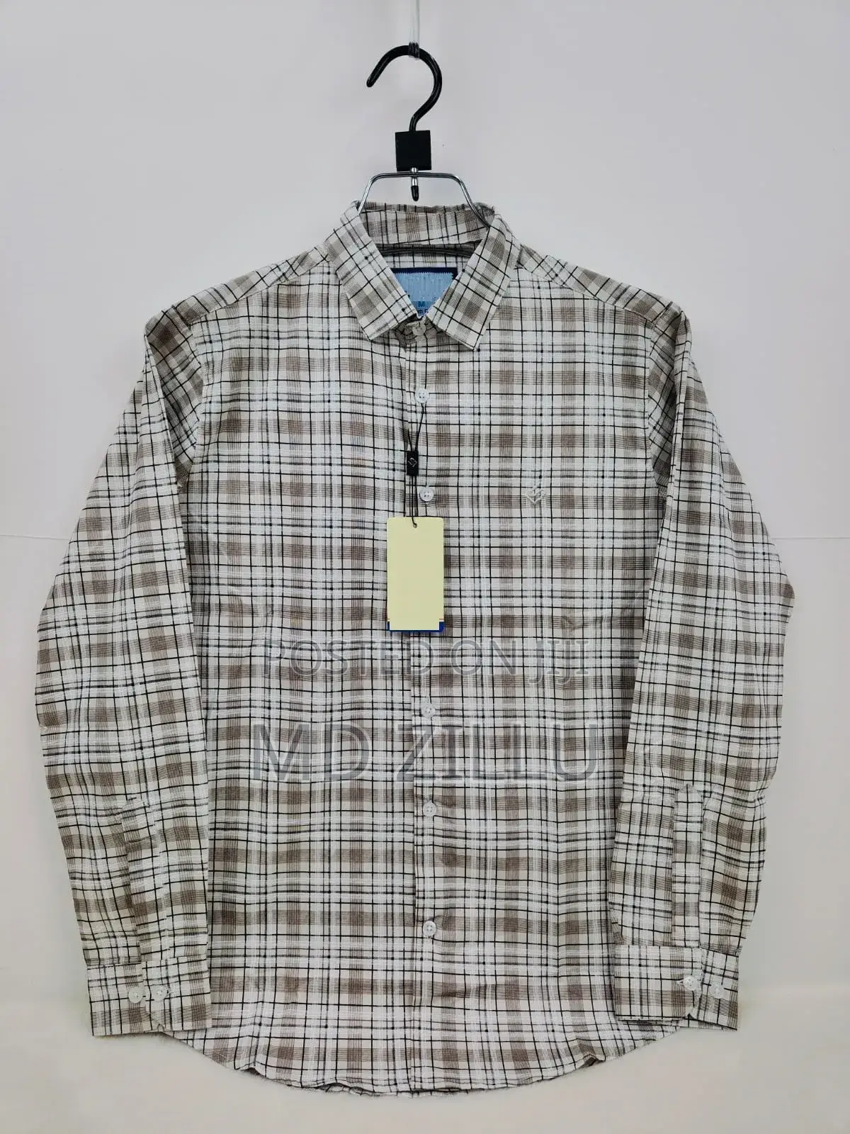 Pure Cotton Full Sleeve Check Print Shirt for Men's