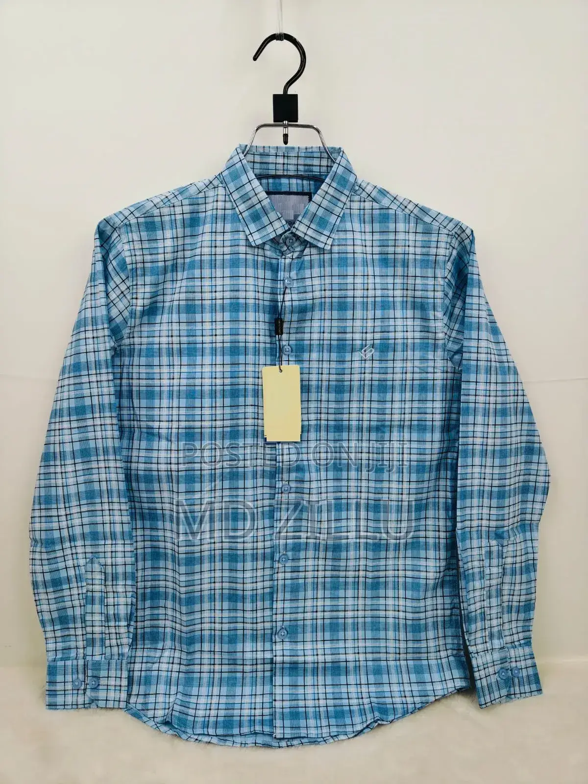 Pure Cotton Full Sleeve Check Print Shirt for Men's