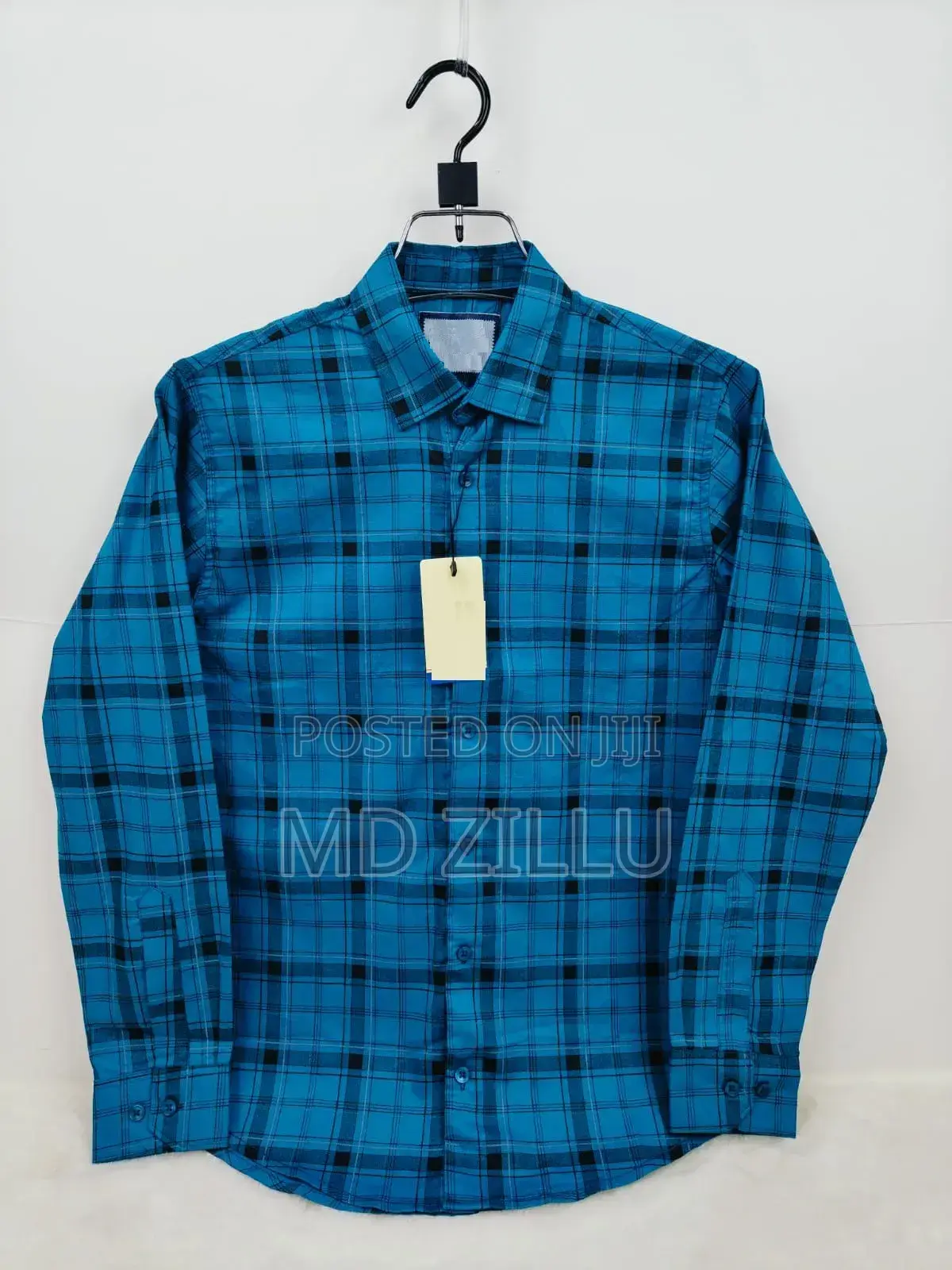 Pure Cotton Full Sleeve Check Print Shirt for Men's