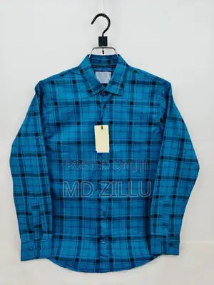 Pure Cotton Full Sleeve Check Print Shirt for Men's