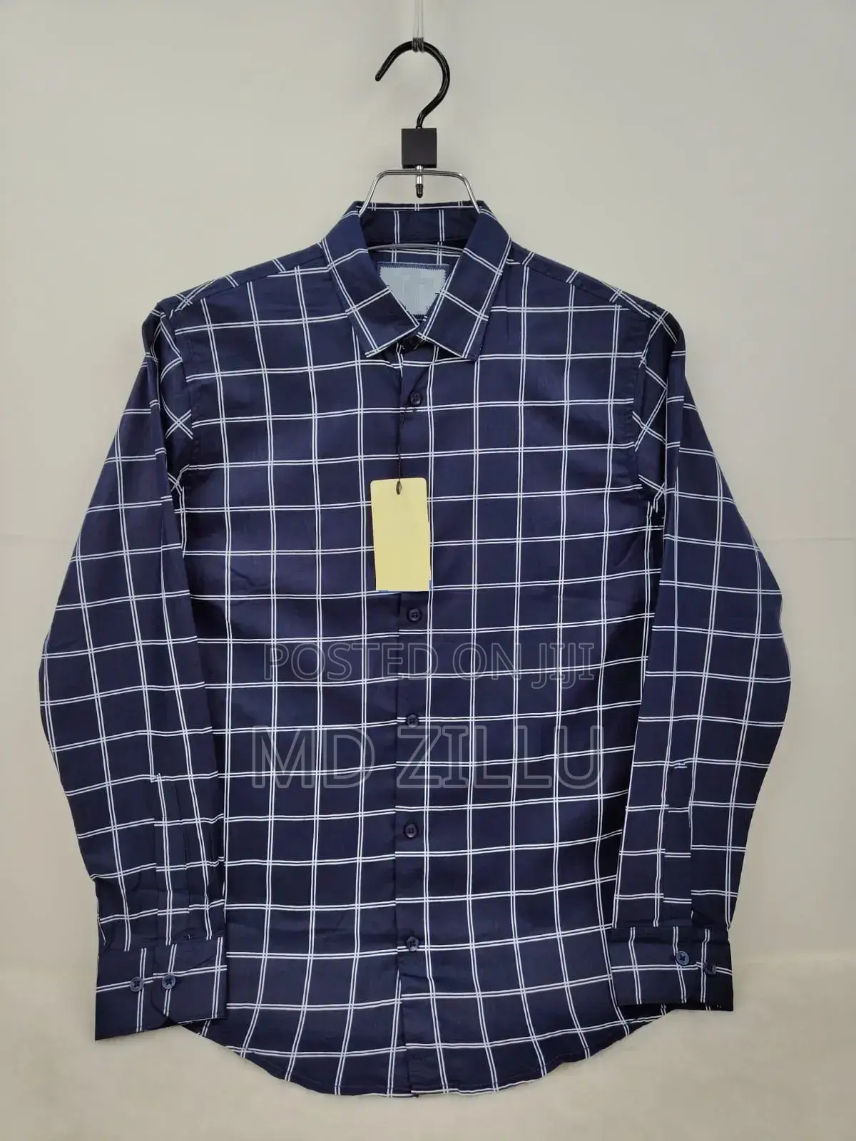 Pure Cotton Full Sleeve Check Print Shirt for Men's