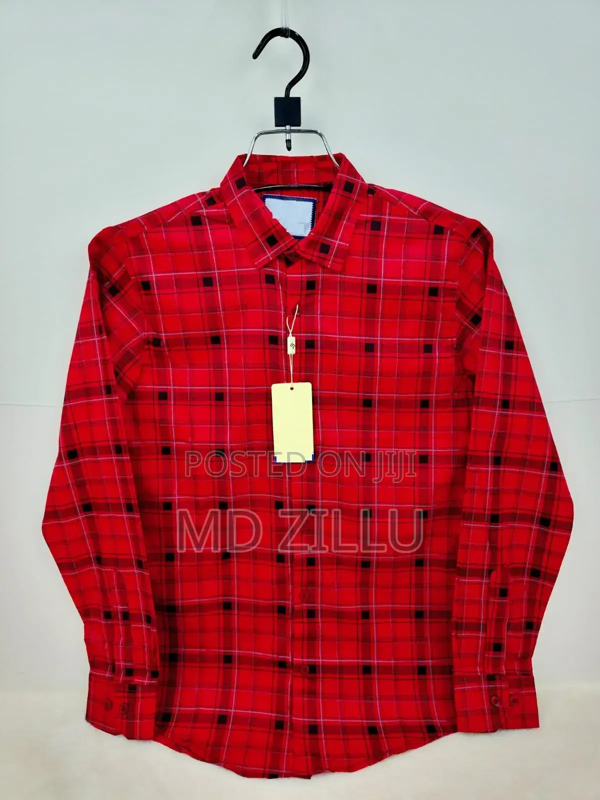 Pure Cotton Full Sleeve Check Print Shirt for Men's