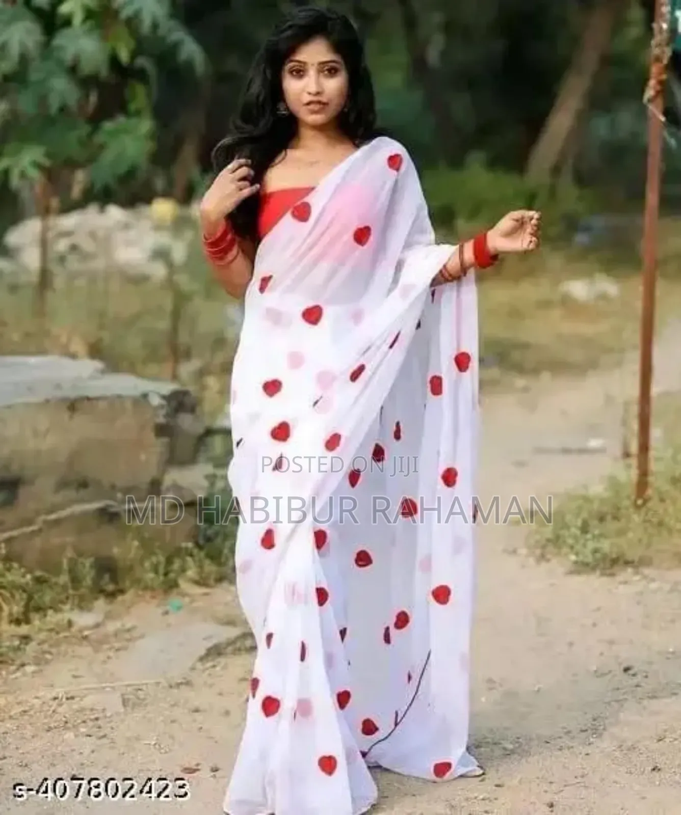 Premium Jorjet Embroidery Sharee