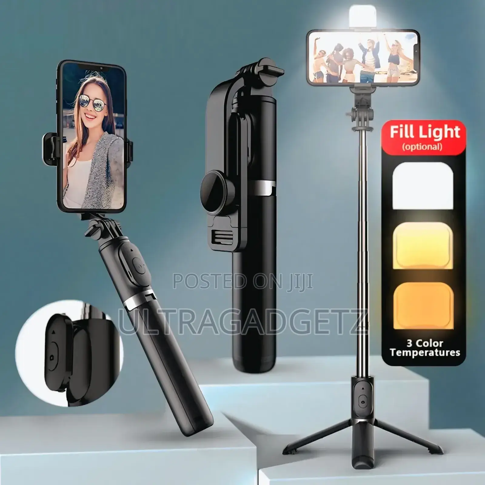 New L13d Bluetooth Selfie Stick With Double Fill Light