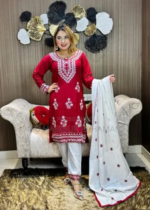 Photo - Embroidery Cotton Three Piece 32