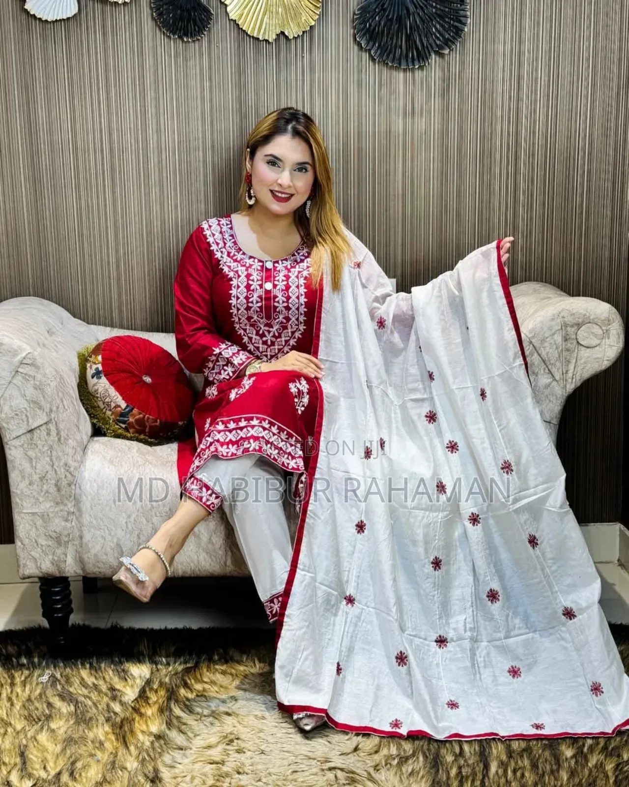 Embroidery Cotton Three Piece 32