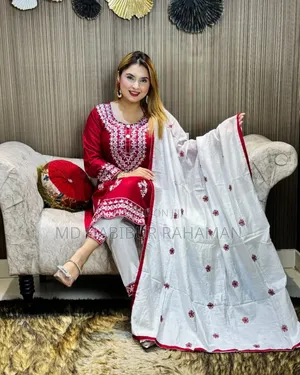 Embroidery Cotton Three Piece 32