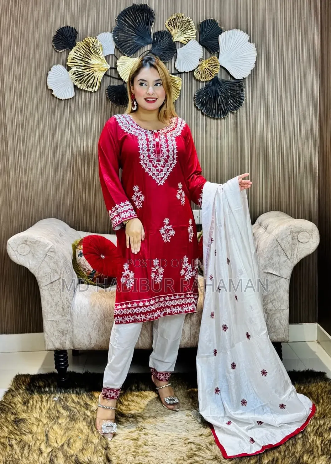 Embroidery Cotton Three Piece 32