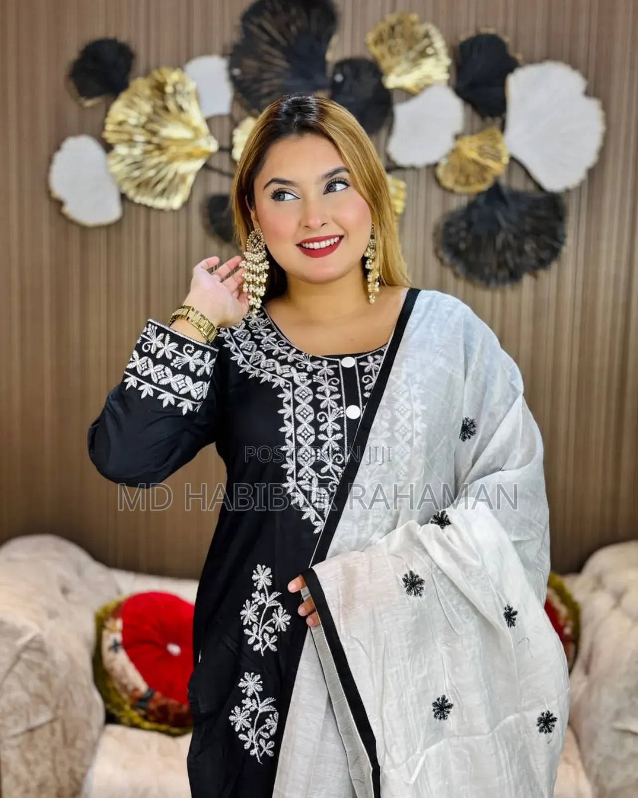 Embroidery Cotton Three Piece 32