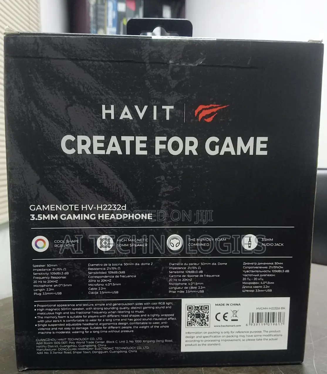 Havit Gaming Headphone RGB Monster Edition