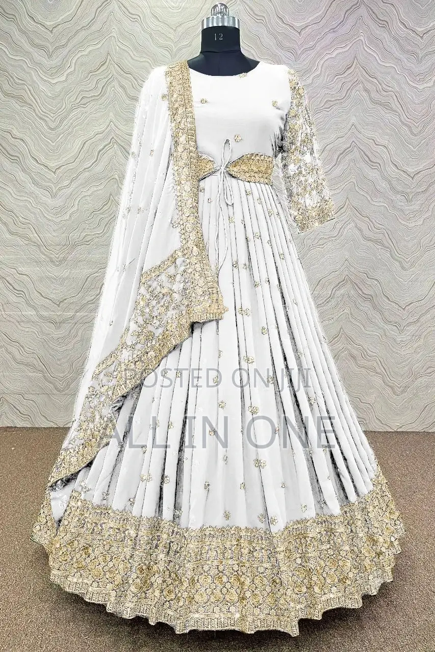 Semi Stitched Georgette Indian Dress