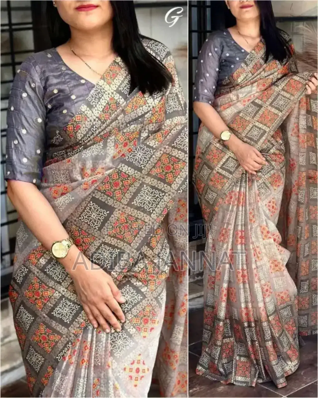 Digital Print Saree and Blouse