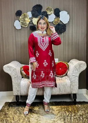 Photo - Embroidery Cotton Three Piece