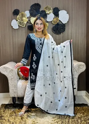 Embroidery Cotton Three Piece