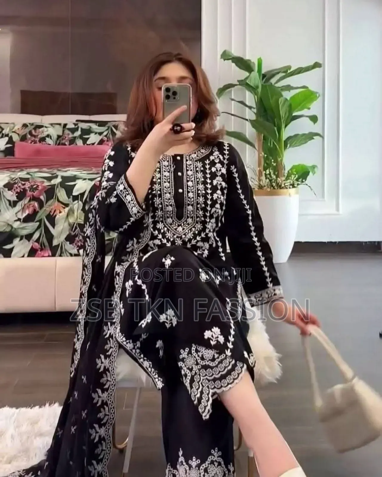 Embroidery Pior Cotton Three Piece