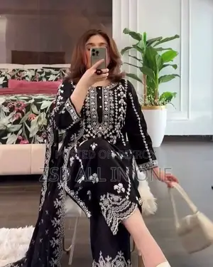Embroidery Pior Cotton Three Piece