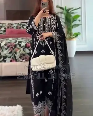 Embroidery Pior Cotton Three Piece