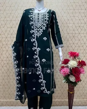 Embroidery Pior Cotton Three Piece