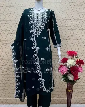Embroidery Pior Cotton Three Piece