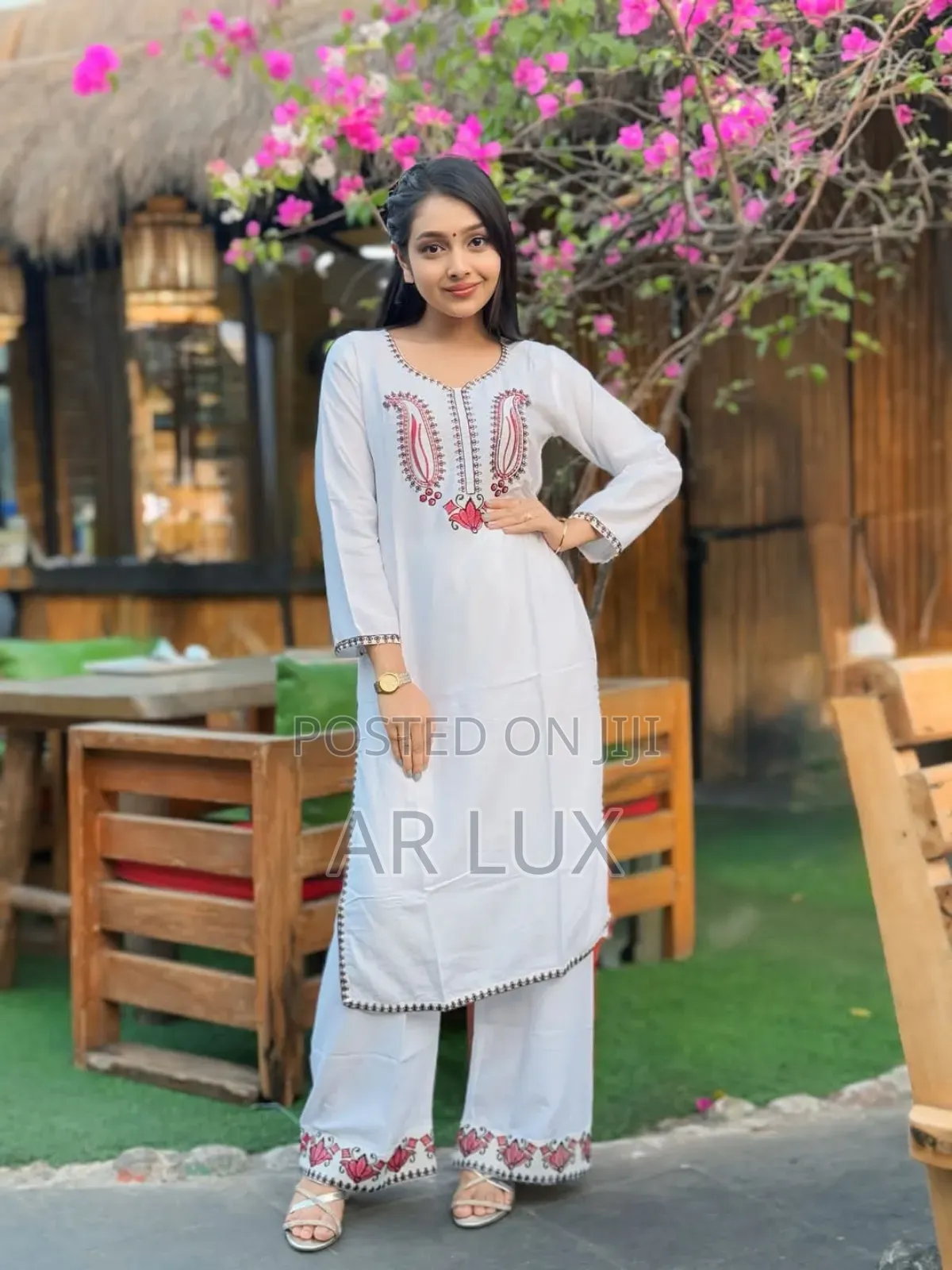  Embroidery Cotton Co-Ord Set | Ready Two Piece 