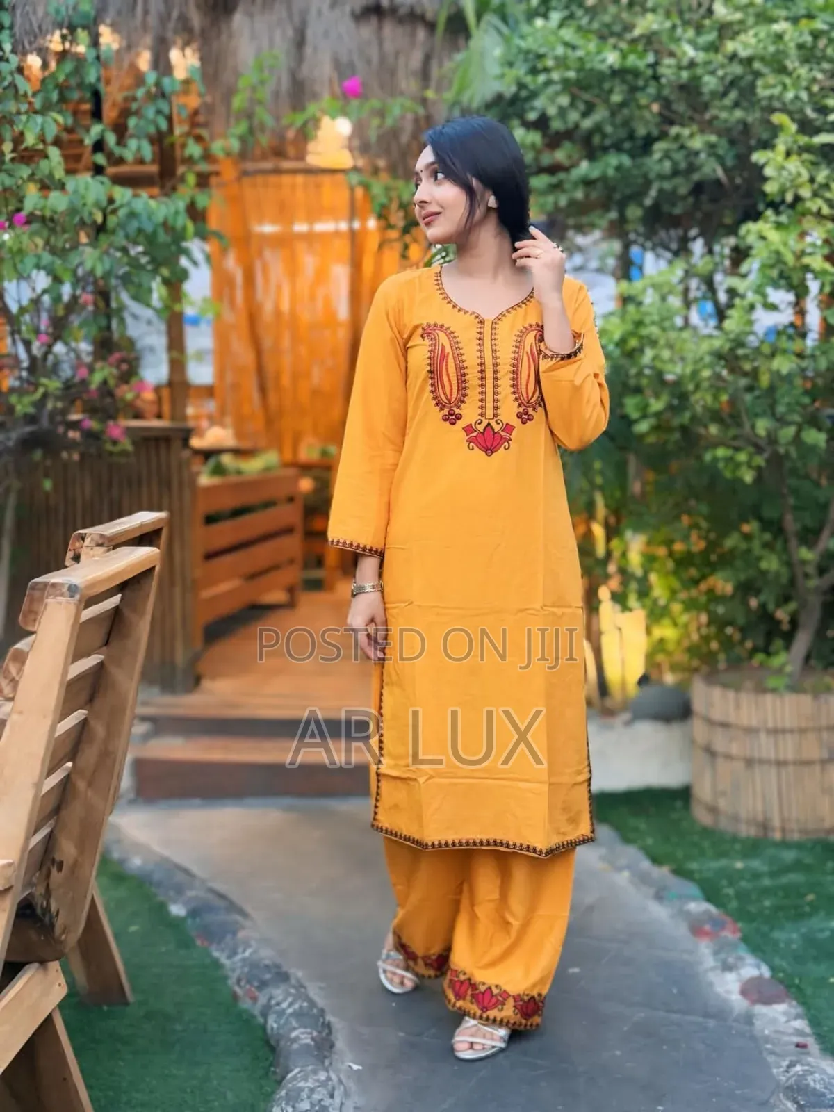  Embroidery Cotton Co-Ord Set | Ready Two Piece 