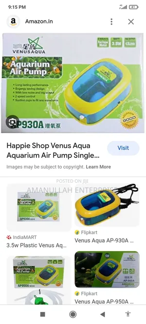 Aquarium Air Pump
Designed to Provide Oxygen to Aquarium.